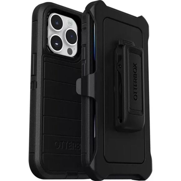 NWT Black OtterBox Defender Series Pro Case With Holster for iPhone 14 Pro /6.1" - Picture 1 of 12